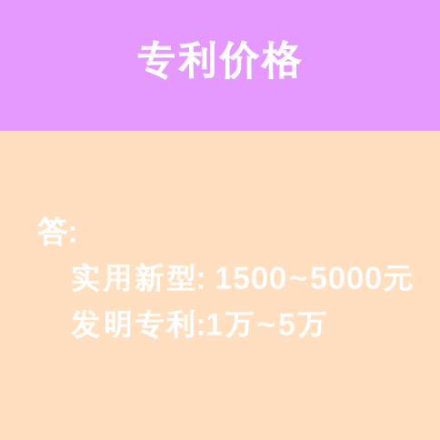 專利價(jià)格